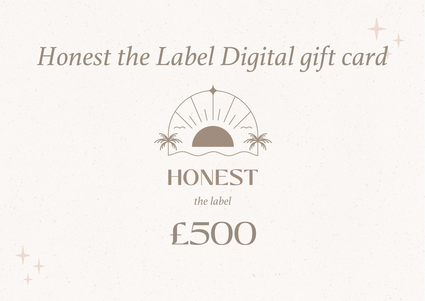 Honest the Label Digital Gift Card