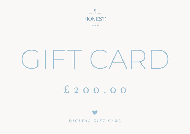 Honest the Label Digital Gift Card