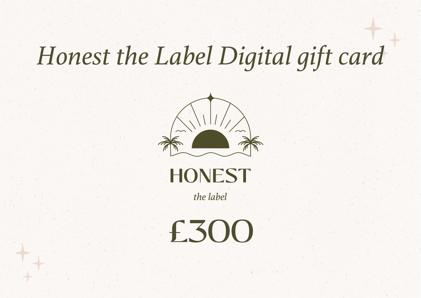 Honest the Label Digital Gift Card
